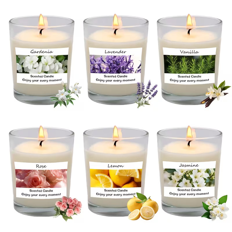 Homemade scented aromatherapy candles