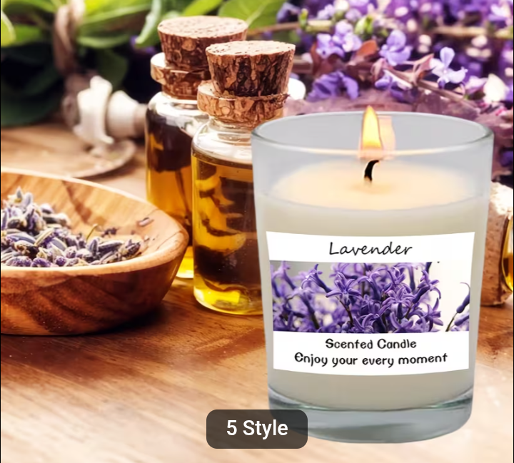 Homemade scented aromatherapy candles