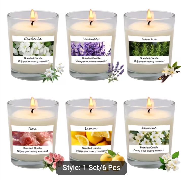 Homemade scented aromatherapy candles
