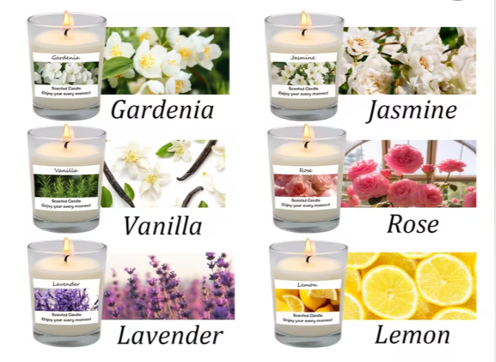 Homemade scented aromatherapy candles